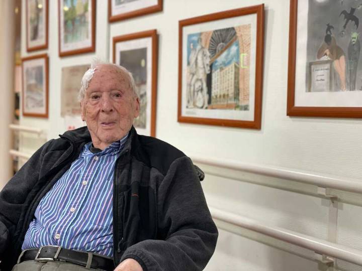 Carlos Perón, el pintor de 101 años, monta una nueva exposición