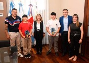 La intendente Fuentes recibió a deportistas locales ganadores de la quinta fecha del Campeonato Argentino de BMX
