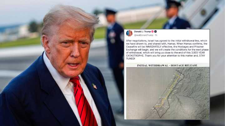 Trump da una actualización sobre el acuerdo de paz en Gaza: “Israel aceptó la línea inicial de retirada”