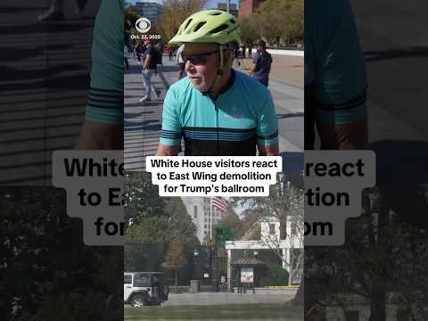 White House visitors react to East Wing demolition for Trump's ballroom #shorts