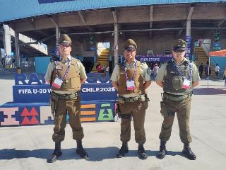 Más de mil 300 controles realizó Carabineros durante Mundial Sub20 sede Rancagua
