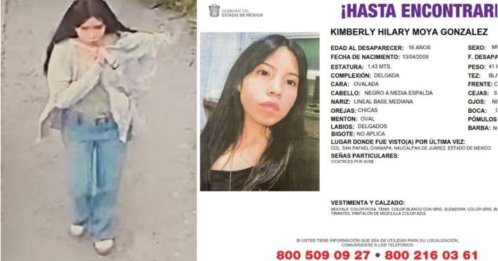 Caen dos por desaparición de Kimberly Hilary, alumna del CCH Naucalpan desaparecida: fueron grabados