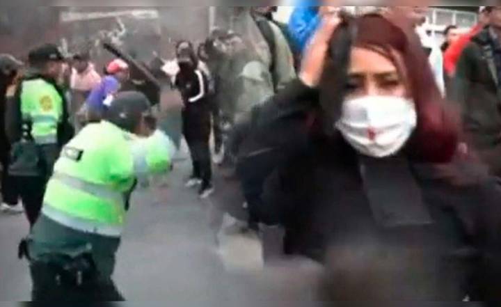 Mujer denuncia agresión policial en Carabayllo tras enfrentamiento durante paro de transportistas