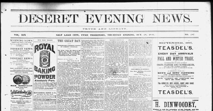 Deseret News archives: Statue of Liberty found a home in 1886