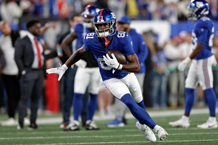 Giants' Beaux Collins says mistake that led to INT 'won't happen again'