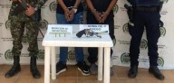 Policía captura a dos sujetos que hirieron a dos hermanos con arma de fuego para hurtarles una moto