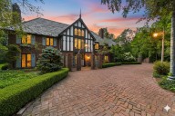 Tudor with slate roof, stained glass stands out in Pepper Pike: House of the Week