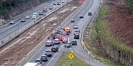 Both lanes blocked on I-264 East at Brownsboro Road following crash