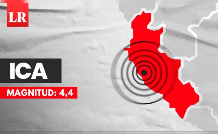 Sismo de magnitud 4,4 remeció Ica esta tarde, según IGP