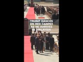 Trump dances on red carpet as he arrives in Malaysia