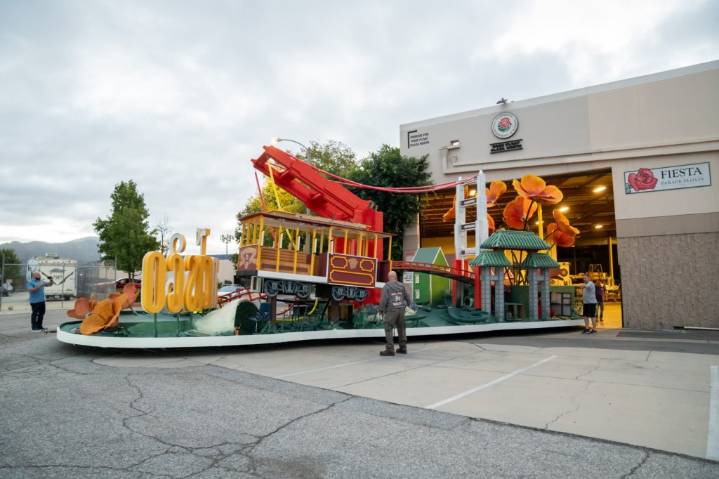 An Irwindale company is back building Rose Parade floats after a one