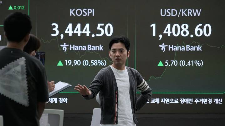 Asian shares are mixed as markets shrug off a likely US government shutdown