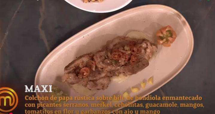 “La bondiola de Wanda”: Maxi López presentó un particular plato en MasterChef