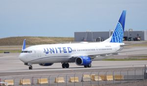 A United Airlines emergency landing likely caused by collision with a weather balloon