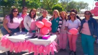 Clodomira se vistió de rosa para conmemorar el Día Mundial de la Lucha contra el Cáncer de Mama