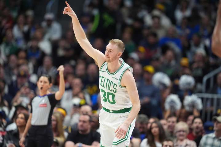 Sam Hauser is the Celtics ‘Name to Know’ Player of the Game in Friday’s loss vs. Knicks