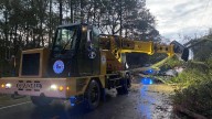 Crews around Harris County work to clear storm debris, deal with closed roads