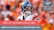 Jaxson Dart & Bo Nix GO OFF, Justin Fields DONE? Week 8 fantasy football STOCK WATCH & WAIVER WIRE advice