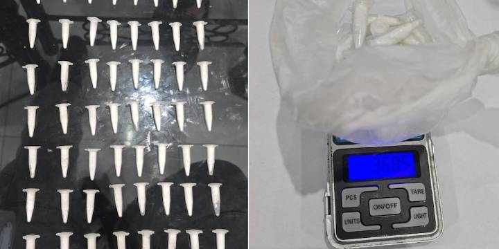 Cocaína en tubos de plástico: el particular método de venta de una banda dedicada al narcomenudeo en Moreno