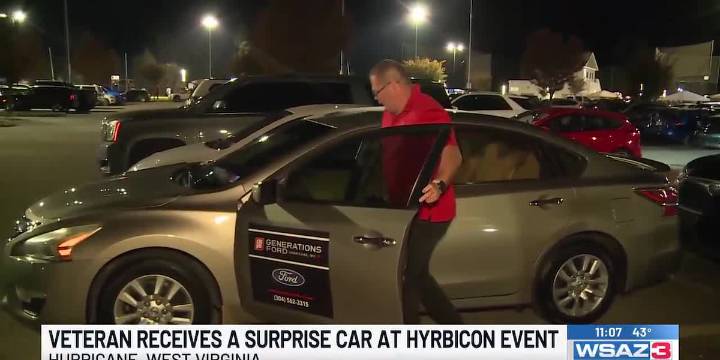 Veteran receives a surprise car at Hybricon event