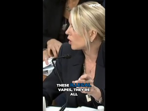 U.S. AG Pam Bondi discusses illegal vapes in America