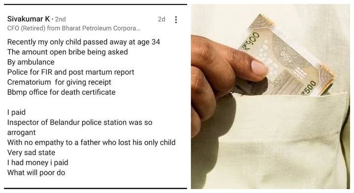 'From BBMP to police': Grieving dad's 'bribe' post sparks outrage