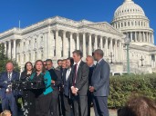 Congressional Hispanic Caucus protests GOP delay swearing in Rep.