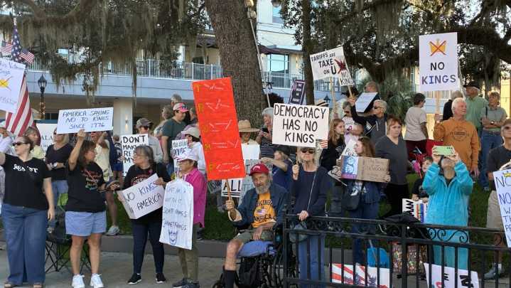 Our best photos from No Kings rally held Oct. 18 in downtown Ocala