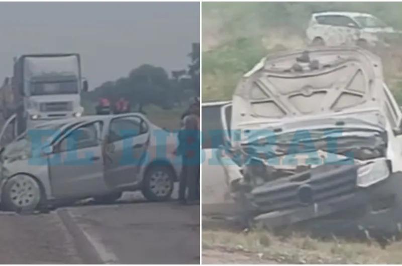 VIDEO. Impactante: así quedaron los vehículos tras el choque fatal en Lugones