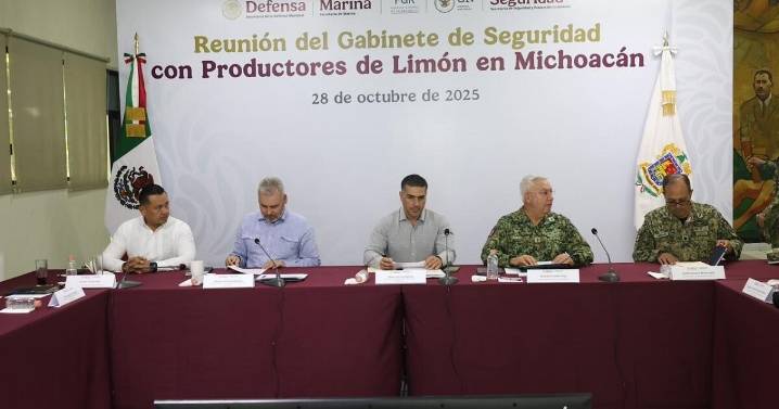 Harfuch coordina acciones con Sedena y gobierno de Michoacán para proteger al sector limonero