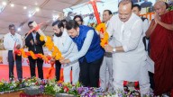 CM Fadnavis, deputy CMs Shinde and Pawar launch SRA projects in Ghatkopar