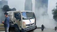 Se registra fuga de gas en pipa sobre Circuito Interior