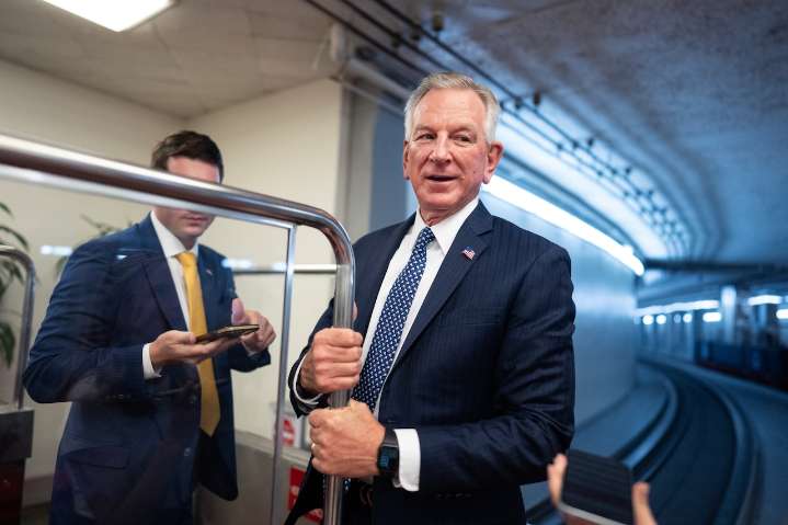 Hold the line, Tommy Tuberville. Scandal is on the phone.