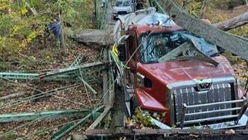 Septic truck causes Baltimore County bridge to collapse, fire officials say