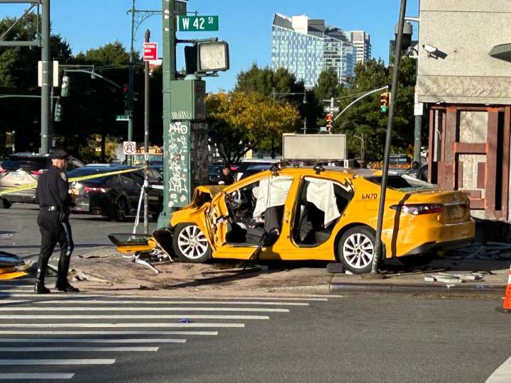 Taxi driver in critical condition after medical episode leads to crash outside Chinese Consulate