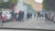 Una batalla campal entre ultras del Alcalá y Las Palmas siembra el caos en Gran Canaria
