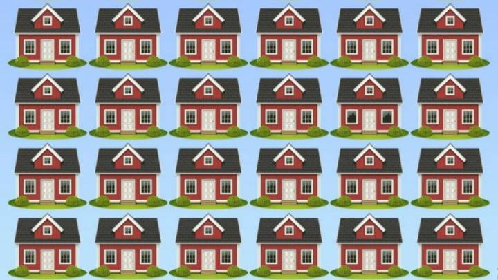 Conoce tu nivel de rapidez mental al encontrar la casa distinta en sólo 5 segundos