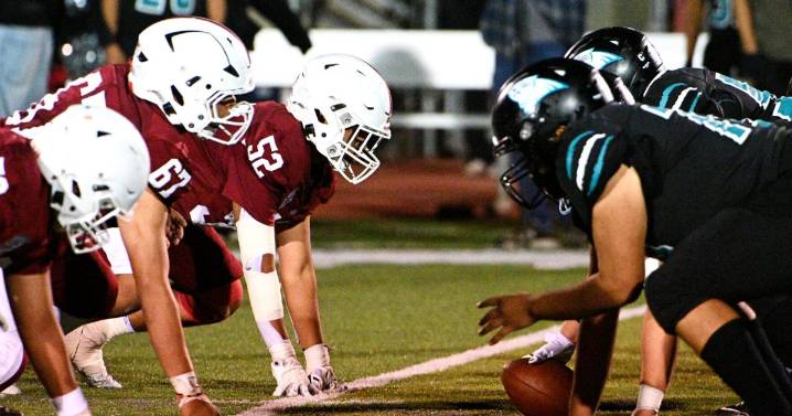 High school football scores