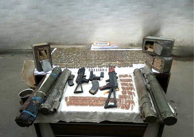 Terror hideout busted in Kupwara’s Brijthor Forest; Army, J&K Police recover rocket launchers, AK Rifles