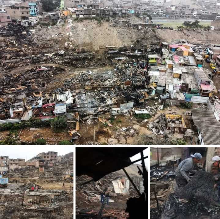 «Tragedia en Pamplona Alta: Incendio Devastador Deja Más de 80 Familias sin Hogar»