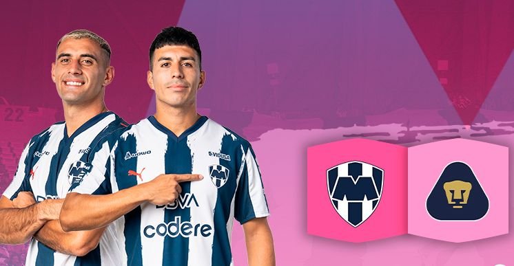 Atractivo duelo entre Rayados y Pumas