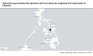 Alrededor de una veintena de muertos por un terremoto de magnitud 6,9 en el centro de Filipinas