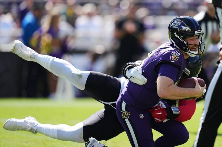 Short-handed, skidding Ravens reach pivotal point of season after 44-10 loss to Houston – Winnipeg Free Press