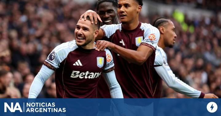 Aston Villa se lo dio vuelta al Tottenham con intervención del argentino Buendia