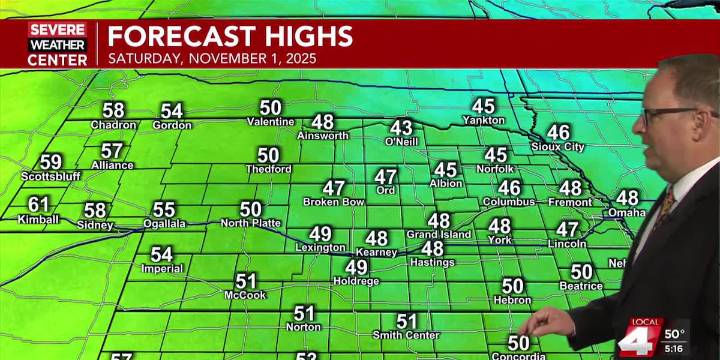 A bone-chilling evening this Halloween, but some more pleasant weather is lurking around the corner