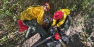 Crews continue to battle fire on Brownell Mountain