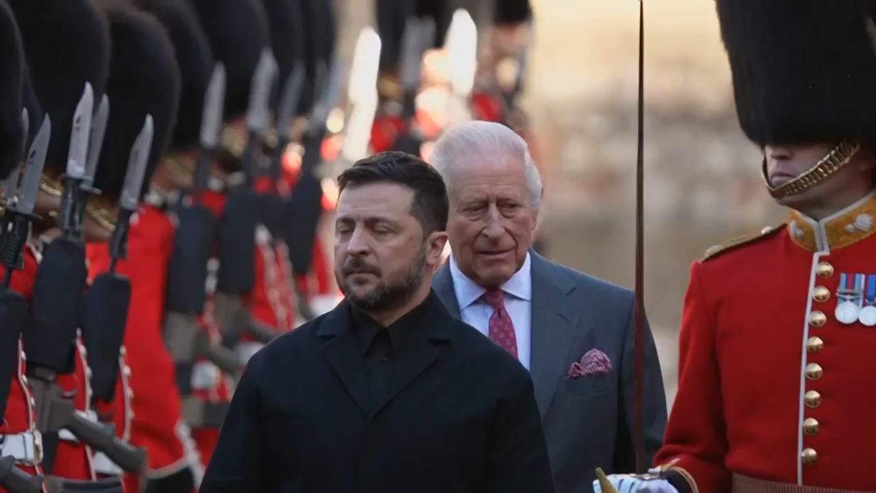 Ukrainian President meets King Charles III at Windsor Castle