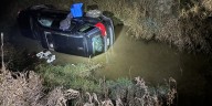Person taken to hospital for treatment after single-vehicle crash in DeKalb County