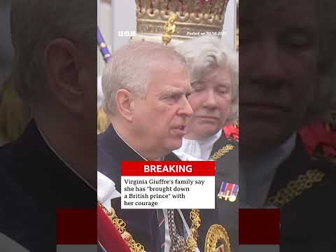 Virginia Giuffre's family speak after Andrew loses "prince" title. #Andrew #PrinceAndrew #BBCNews