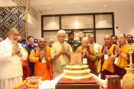 LG Sinha Arrives At Delhi with Holy Relics of Lord Buddha